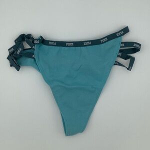 New Victoria’s Secret PINK Strappy Mini Logo Thong Panties -  Small